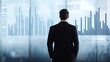 © HISTOCK - Businessman looking at financial charts displayed on a wall