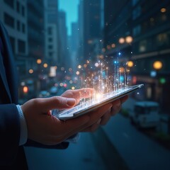 high-tech ai environment illustration