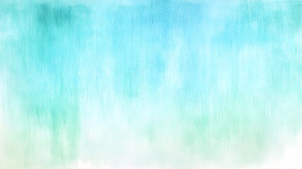 Wall Mural - Abstract Teal and White Watercolor Texture Background