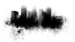 © muji - Monochromatic Cityscape: An Urban Ink Blot