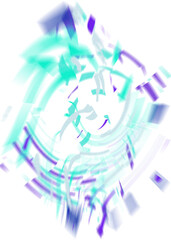 Wall Mural - An abstract transparent iridescent color blur design element.