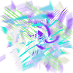 Wall Mural - An abstract transparent iridescent color blur design element.