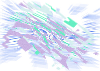 Wall Mural - An abstract transparent iridescent color blur design element.