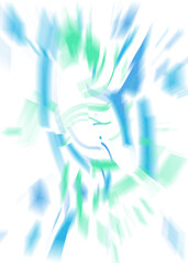 Wall Mural - An abstract transparent iridescent color blur design element.