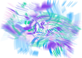 Wall Mural - An abstract transparent iridescent color blur design element.