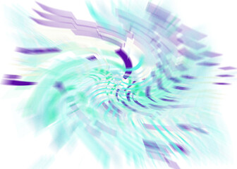 Wall Mural - An abstract transparent iridescent color blur design element.