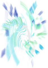 Wall Mural - An abstract transparent iridescent color blur design element.