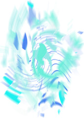 Wall Mural - An abstract transparent iridescent color blur design element.