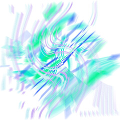Wall Mural - An abstract transparent iridescent color blur design element.