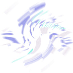Wall Mural - An abstract transparent iridescent color blur design element.