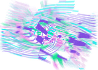 Wall Mural - An abstract transparent iridescent color blur design element.