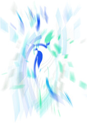 Wall Mural - An abstract transparent iridescent color blur design element.