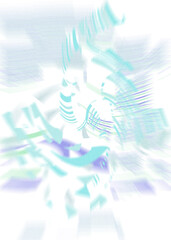 Wall Mural - An abstract transparent iridescent color blur design element.