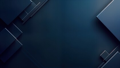 Fototapete - Modern dark blue abstract geometric background with diagonal lines. Stylish, sleek design. Suitable for tech presentations corporate branding materials. Contemporary design elements. Futuristic