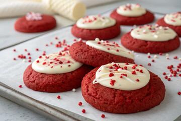 Wall Mural - red velvet cookies