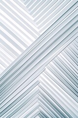 Poster - Modern building facade with geometric white lines creating abstract architectural detail
