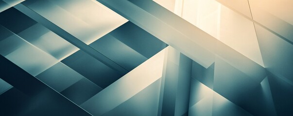 Aufkleber - Creating a dynamic perspective design using abstract geometric patterns with intersecting lines and shapes