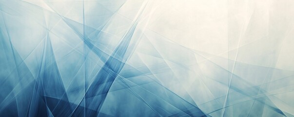 Aufkleber - Modern and elegant design with abstract blue and white background and transparent crossing lines