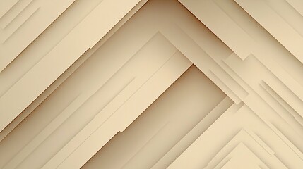 Fototapete - Beige geometric shapes creating a 3d effect on abstract background