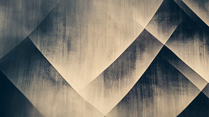Fototapete - Abstract geometric background with a three-dimensional effect created by intersecting lines and contrasting colors