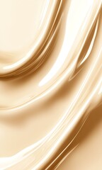 Aufkleber - Luxurious Beige Creamy Texture Abstract Background for Beauty and Skincare : Generative AI