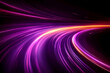 © Muh Saleh - Night road, purple light trails, speed, motion blur, abstract background, website banner