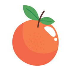 Sticker - Orange fruit illustration