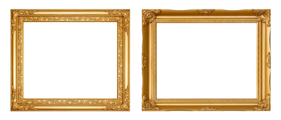 Wall Mural - gold picture frame