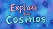 © Yodesaya - Explore the Cosmos Pink and Blue Text on a Purple and Blue Watercolor Galaxy Background