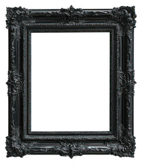 Wall Mural - PNG Black square vintage picture frame art decorative painting.