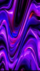 Aufkleber - Bold abstract wave patterns in bright gradient hues, giving a sense of motion and energy