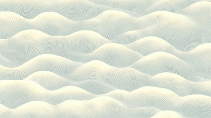 Wall Mural - Soft waves of light beige and cream tones create seamless, flowing pattern with subtle curves and fine lines, evoking sense of calm and tranquility