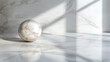 © Tahsin - Elegant White Marble Sphere Background Studio Product Photography Mockup 3d life grey image clean