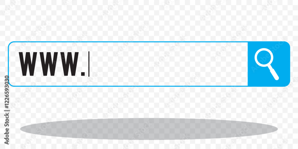 Search bar web page internet browser button, search box template ...