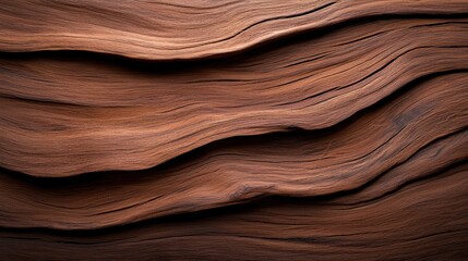 Canvas Print - Close up of a textured rock formation with an abstract background of rich brown wood grain