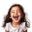 © mongkonchai - Joyful child laughing indoor space portrait photography bright atmosphere close-up happiness concept