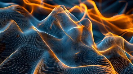 Aufkleber - Visualization of electric waves coursing through a futuristic power grid, illustrating the concept of smart cities and renewable energy systems.