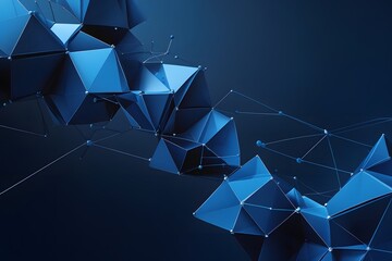3d grid background. Cyber ​​technology. Tech wire network, futuristic wire frame.