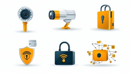 Aufkleber - Implementing six essential cybersecurity tools firewall encryption standards and their impact on digital security