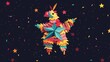© Sophia - Colorful Mexico Pinata Star Flat Vector Illustration