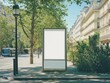 © rolaz - Blank Advertisement Billboard on Parisian Street