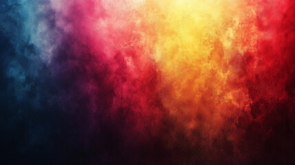 Wall Mural - Colorful abstract background with vibrant hues of red, yellow, and blue swirling together in a dynamic display. Generative AI