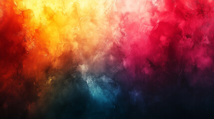 Wall Mural - Beautiful abstract gradient with vibrant colors blending from orange to deep blue. Generative AI