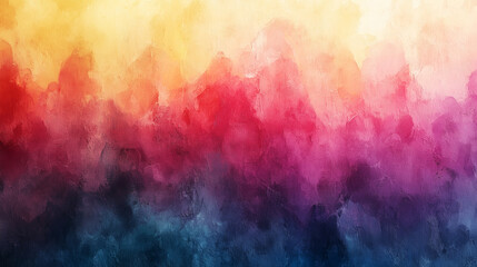 Wall Mural - Vibrant abstract background with a blend of warm and cool colors in a smooth gradient at dusk. Generative AI
