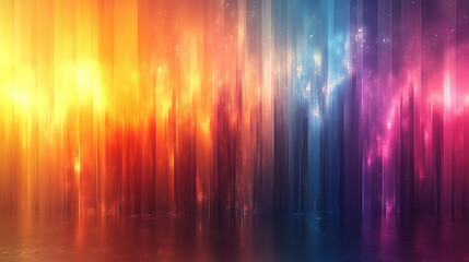 Wall Mural - Vivid abstract background showcasing vibrant colors and soft light for creating a dynamic and energetic visual experience. Generative AI