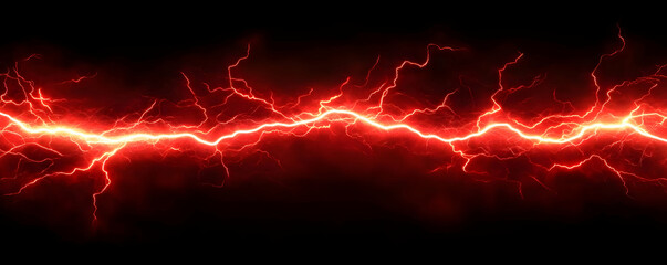red lightning energy background
