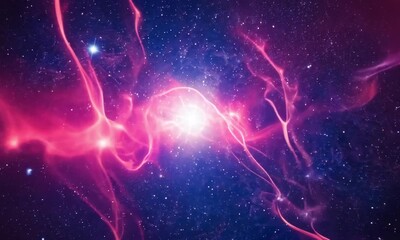 Wall Mural - glowing star nebula space background