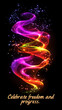 © AIrina - Colorful abstract light swirl representing freedom and progress