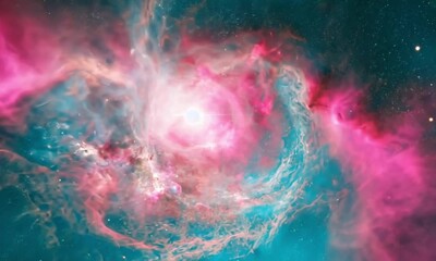Wall Mural - glowing star nebula space background
