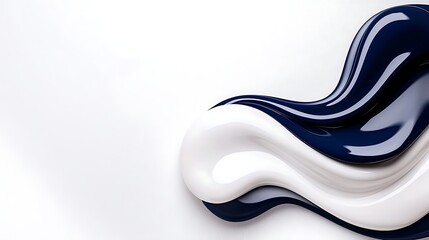 Wall Mural - Abstract Blue and White Liquid Swirl Background